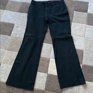 Black pants with a stretch material